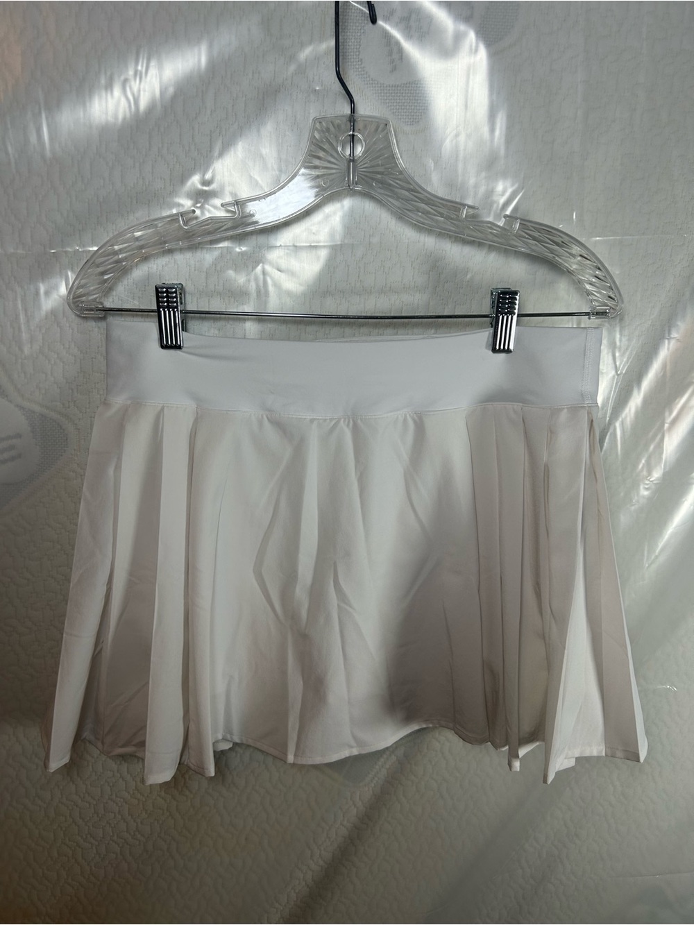 lululemon athletica white Pleat to the Street high rise tennis skirt